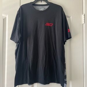 Under Armour Men's Black Tee with Red Accents